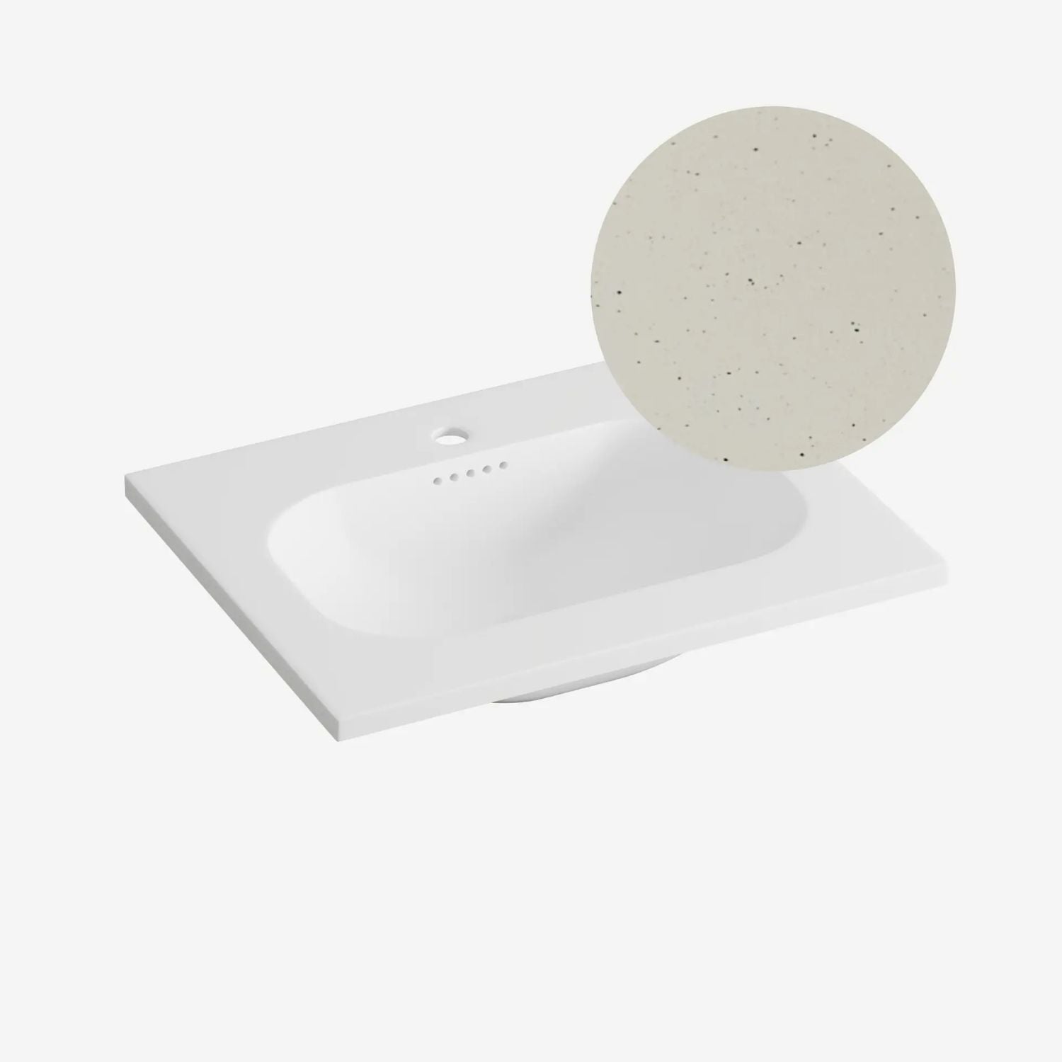 Korsbakken Nice Heldekkende Servant Terrazzo sand / 60cm Korsbakken Møbelservant KO-463221060