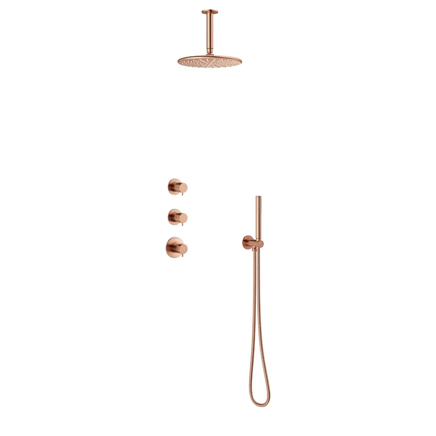 Korsbakken Silhouet XS2 takdusj for innbygging Børstet kobber Korsbakken Takdusj innbygging KO-5704487