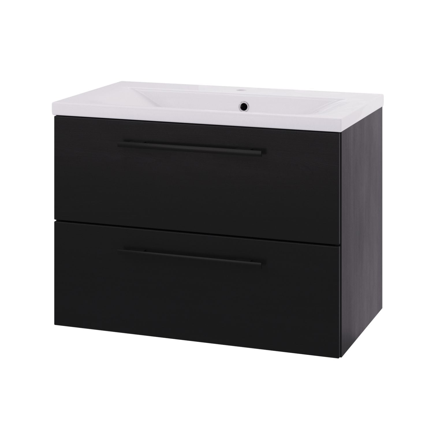Linn Bad Ingrid D45cm Servantskap Svart eik / 80cm Linn Bad Servantskap LB-110608