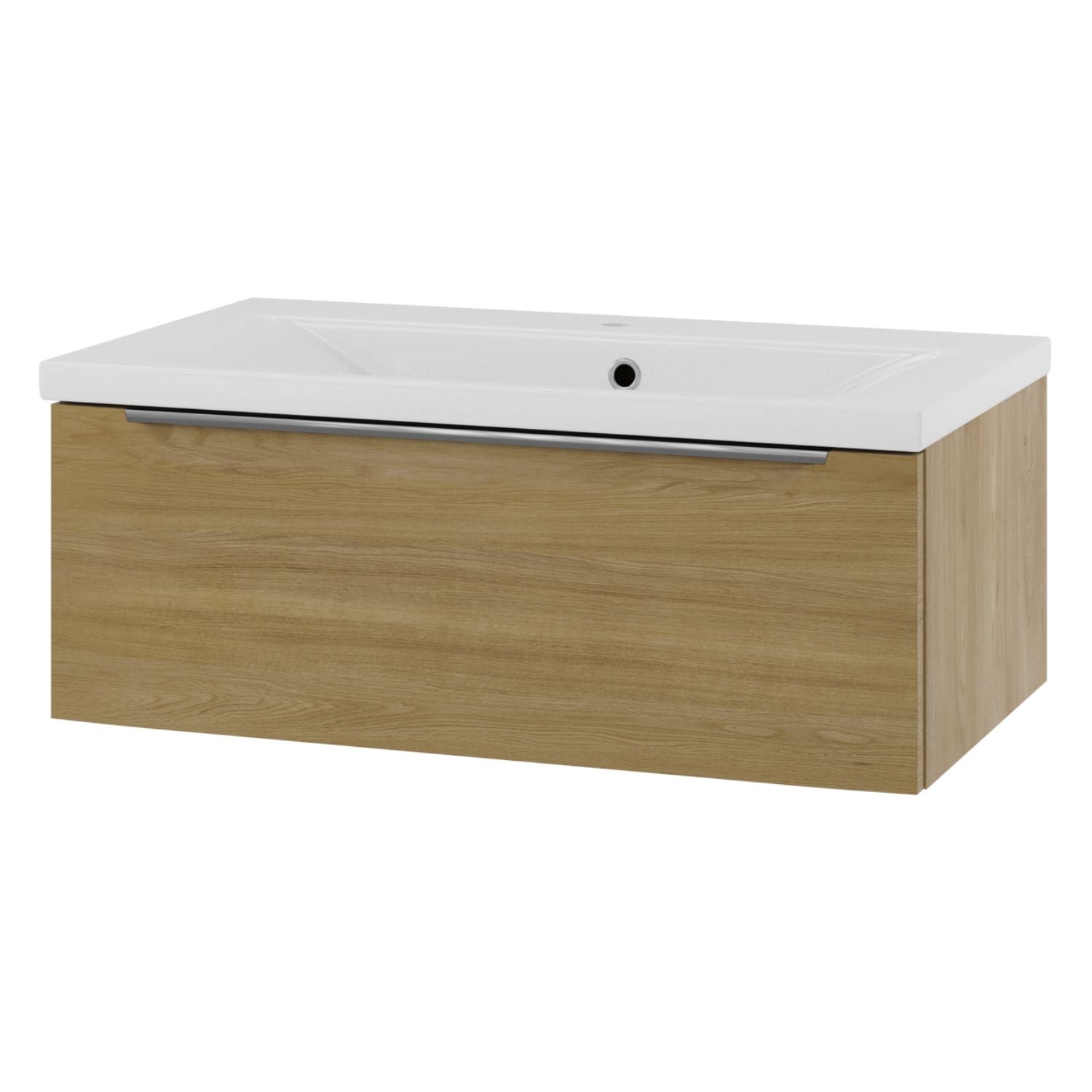 Linn Bad Mari D45 Servantskap med 1 skuff Eik / 80cm Linn Bad Servantskap LB-1205081S