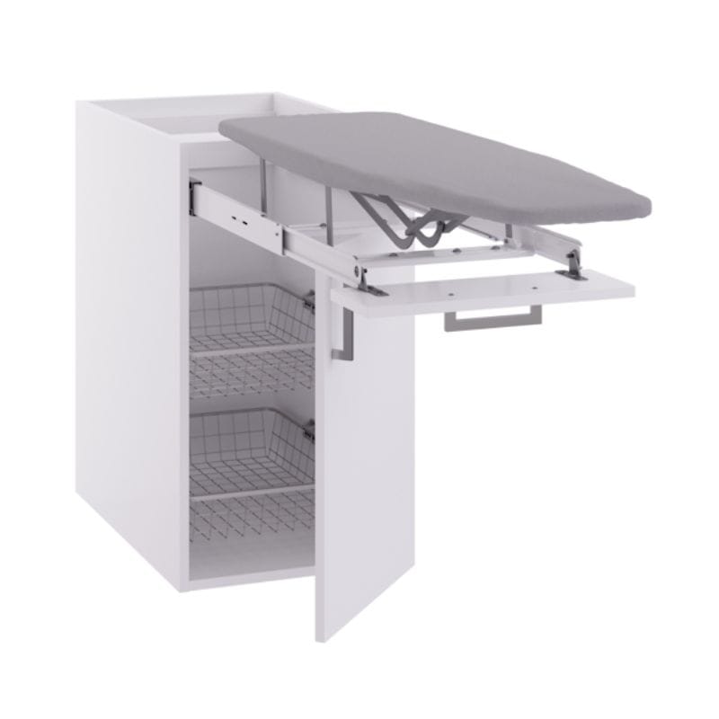 Linn Bad Underskap med Strykebrett og trådkurver Hvit matt / 40cm Linn Bad Benkeskap vaskerom LB-7008510