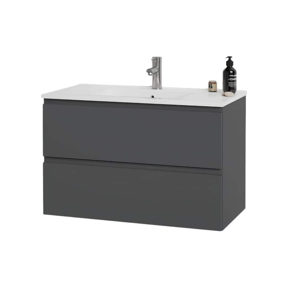 OUTLET: Vikingbad MIE Fingergrep Servantskap Mørk grå / 70cm VikingBad Servantskap UTG-121029