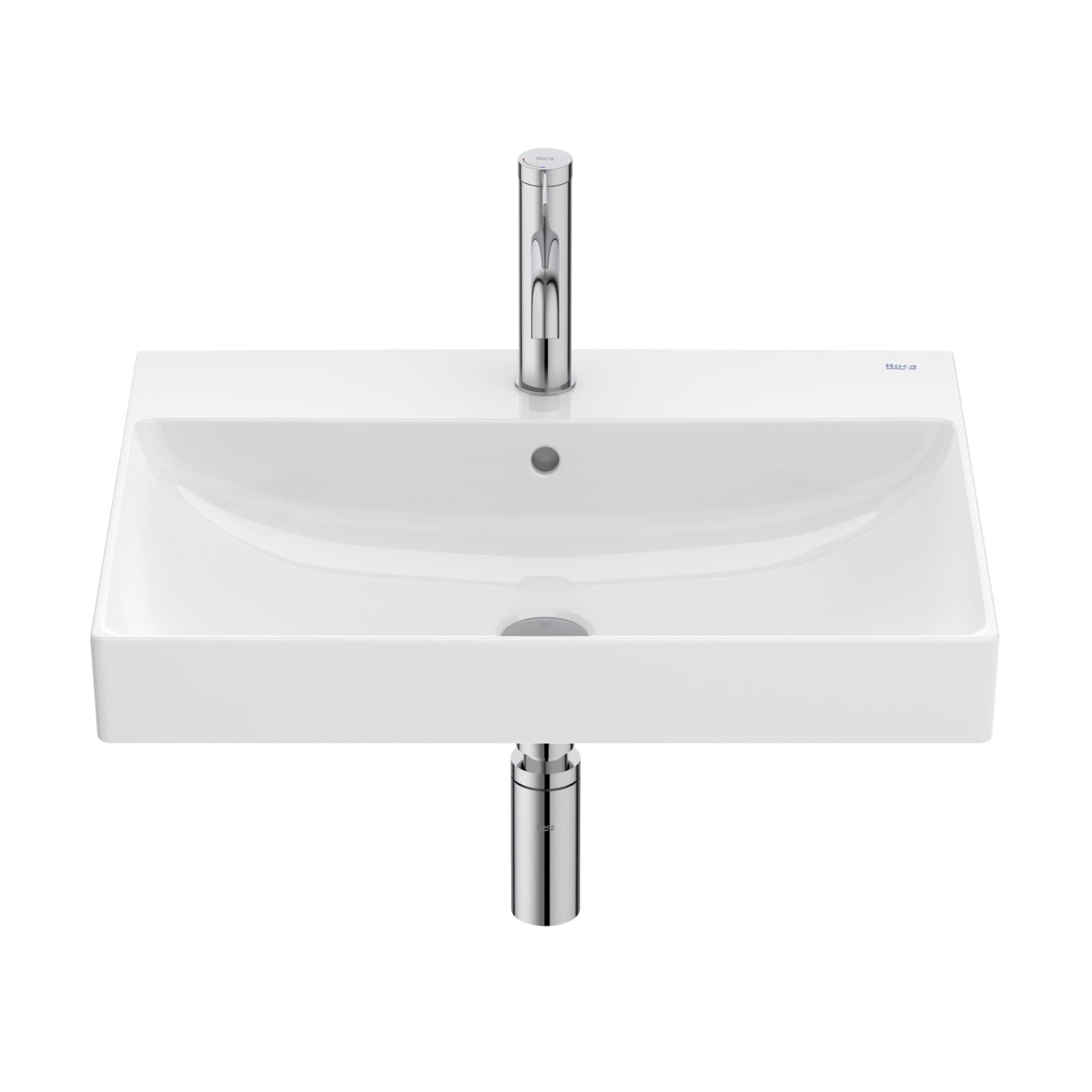 Roca Ona Vegghengt Servant - Sanitetsporselen Hvit / 60cm Roca Baderomsservant DAL-1509574