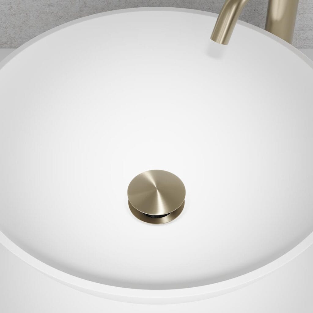 Scandtap Steel Bunnventil Pop-up universal Duo Champagne Scandtap Bunnventil SC-10914