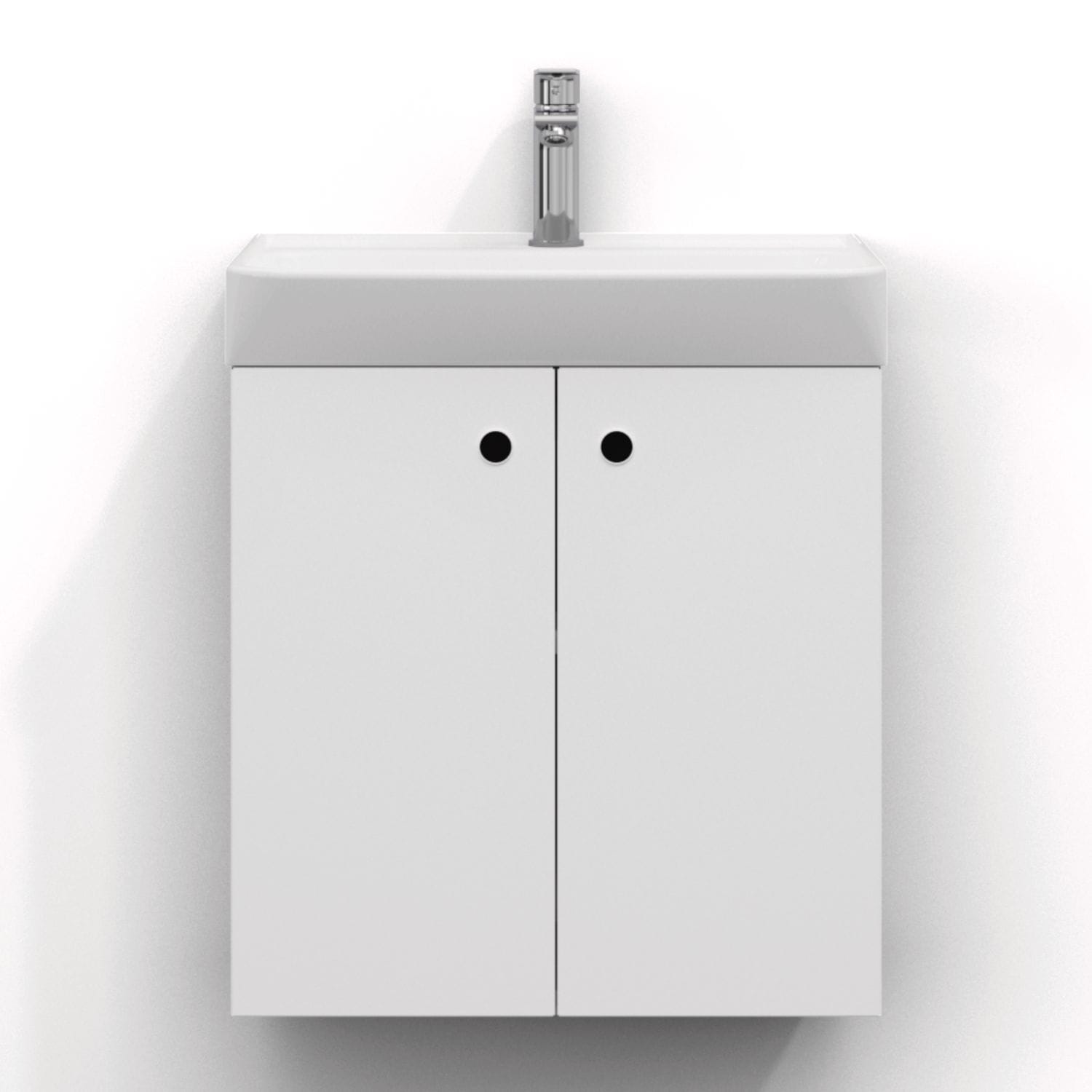 Svedbergs Intro Slim Servantskap 2 Dører Hvit matt / 55x35cm Svedbergs Servantskap SV-273555