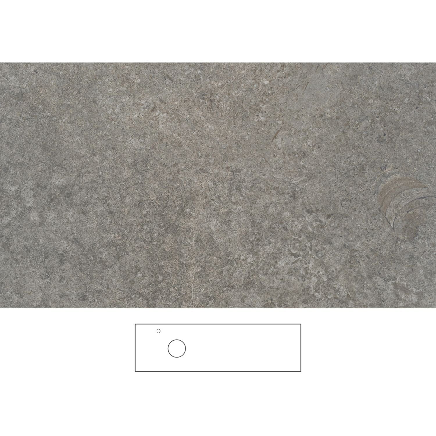 Svedbergs Poem Granittkeramikk Benkeplate Mineral / 160cm venstre / Venstre Svedbergs Benkeplate bad SV-362160V-V