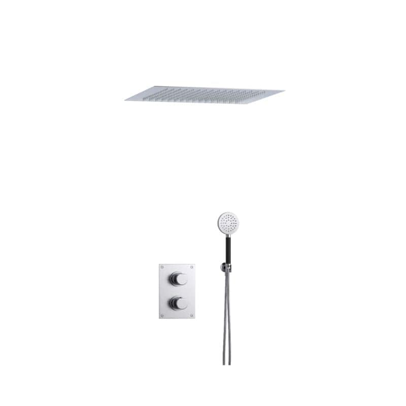 Tapwell ARM7268 Takduj Innbygging - Innebygd firkantet Krom / 500x500mm Tapwell Dusjsett TA-9428092