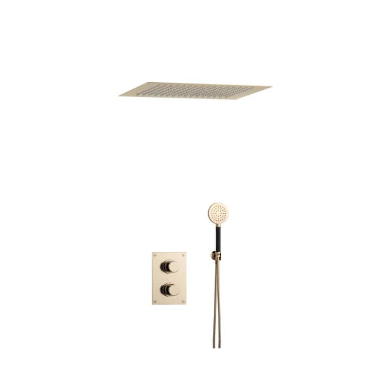 Tapwell ARM7268 Takduj Innbygging - Innebygd firkantet Okisiderende messing / 500x500mm Tapwell Dusjsett TA-9428094