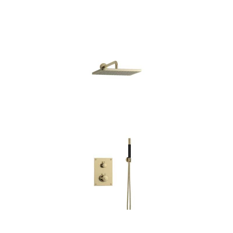 Tapwell BOX7268 ED2 Takdusj Innbygging Honey gold / 300x300mm Tapwell Blandebatteri innbygging TA-9425397