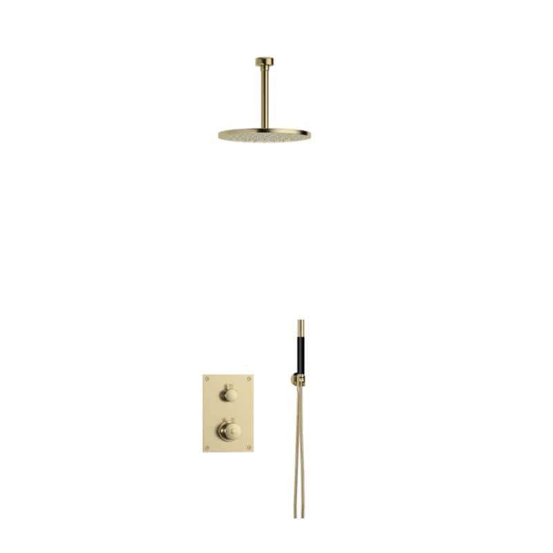 Tapwell BOX7268 Takdusj Innbygging - Takmontert Honey gold / 200mm / Ø250mm Tapwell Blandebatteri innbygging TA-9424998