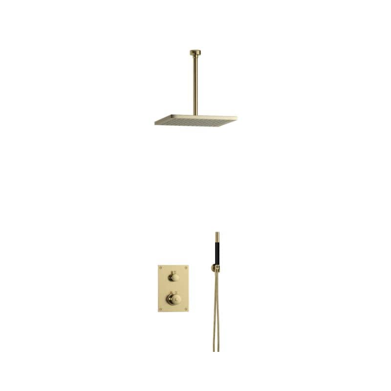 Tapwell BOX7268 Takdusj Innbygging - Takmontert Honey gold / 300mm / 300x300mm Tapwell Blandebatteri innbygging TA-9425400
