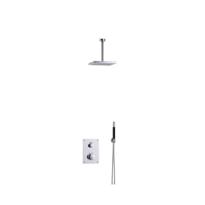Tapwell BOX7268 Takdusj Innbygging - Takmontert Krom / 200mm / 200x200mm Tapwell Blandebatteri innbygging TA-9424889