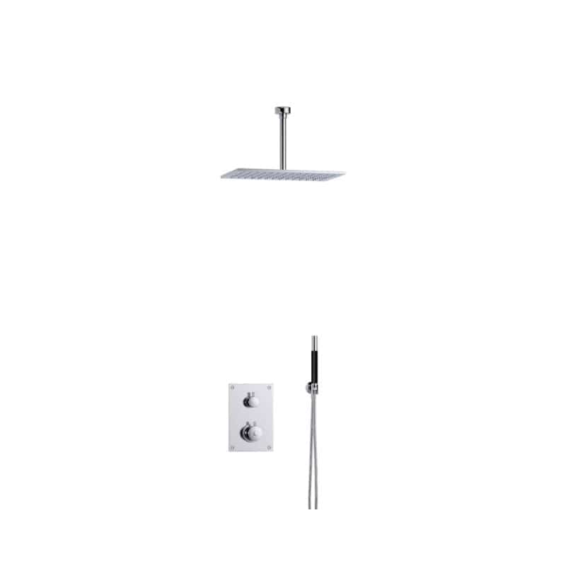 Tapwell BOX7268 Takdusj Innbygging - Takmontert Krom / 200mm / 340x220mm Tapwell Blandebatteri innbygging TA-9424881