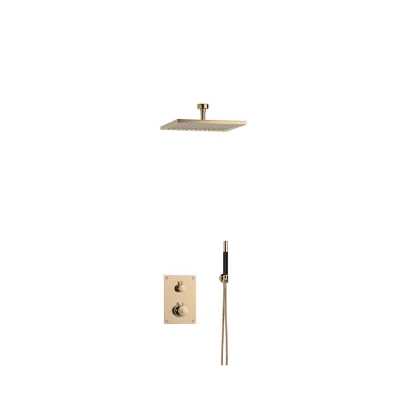 Tapwell BOX7268 Takdusj Innbygging - Takmontert Oksiderende messing / 85mm / 300x300mm Tapwell Blandebatteri innbygging TA-9425394