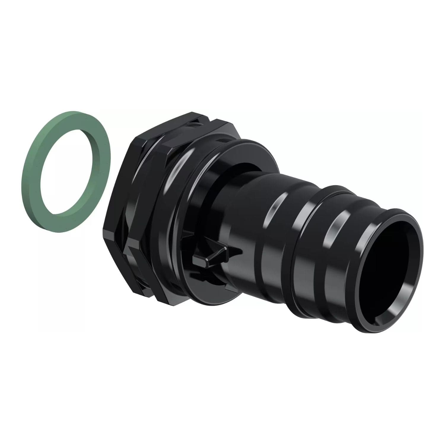Uponor Q&E PPSU Rettnippel med Løpemutter uten Ringer 25mm-3/4" Uponor Rørdeler tappevann HEI-5110751