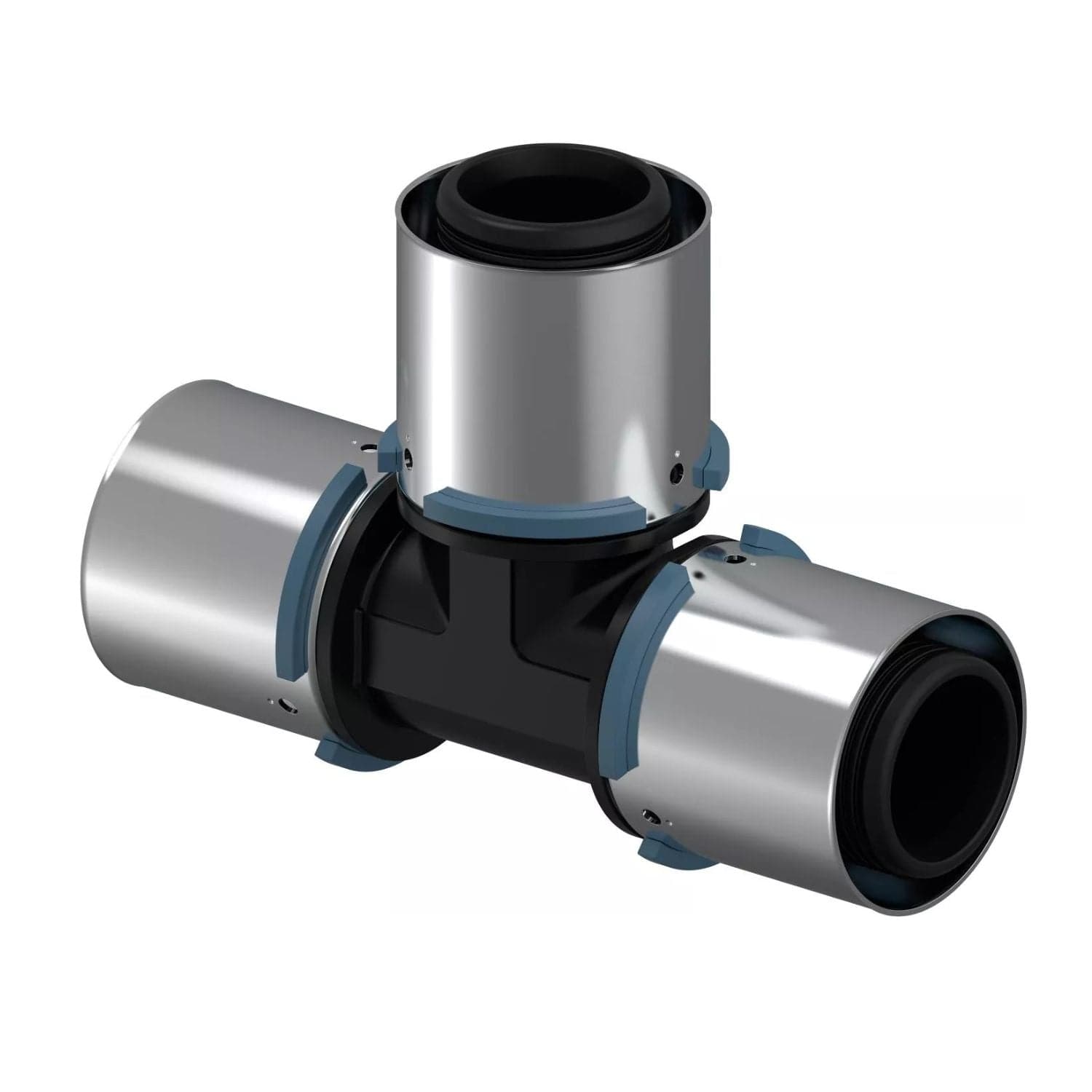 Uponor S-Press Kompositt T-rør 40x40x40mm Uponor T-rør pressfitting HEI-5071979
