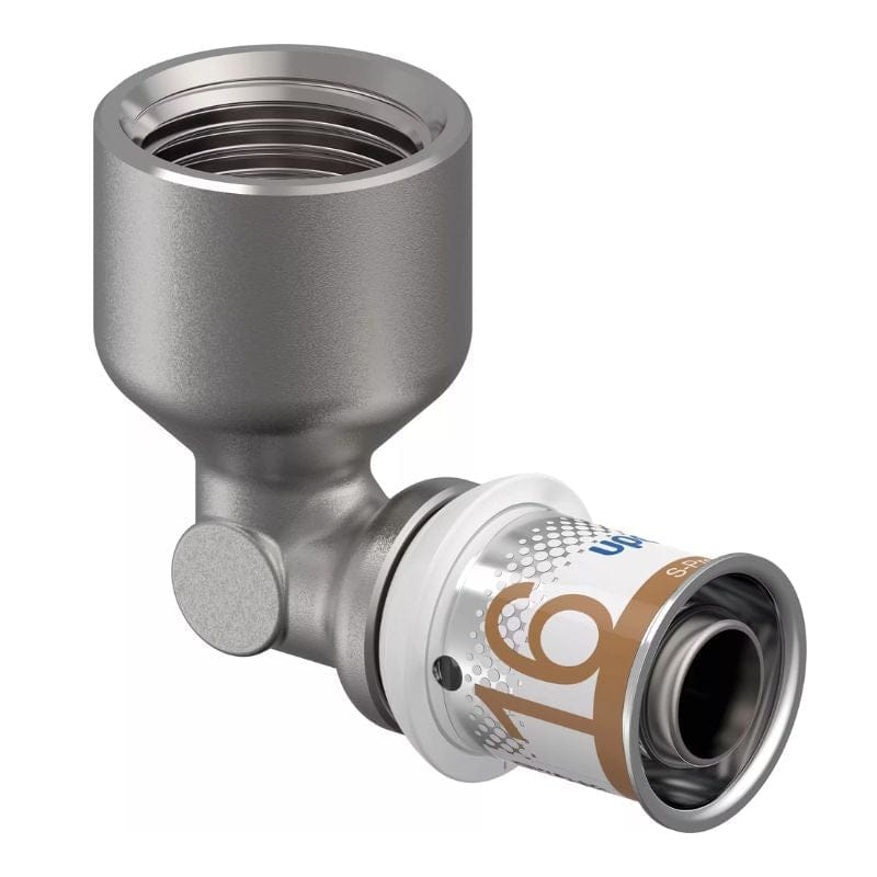 Uponor S-Press Plus Albue med Innvendig gjenge 16mm-1/2" Uponor Albue pressfitting HEI-5114467