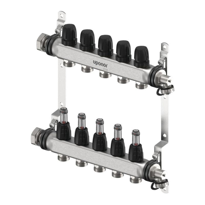 Uponor Vario FM Gulvvarmefordeler 2-12 kurser 5 kurser Uponor Gulvvarmefordeler HEI-8361363
