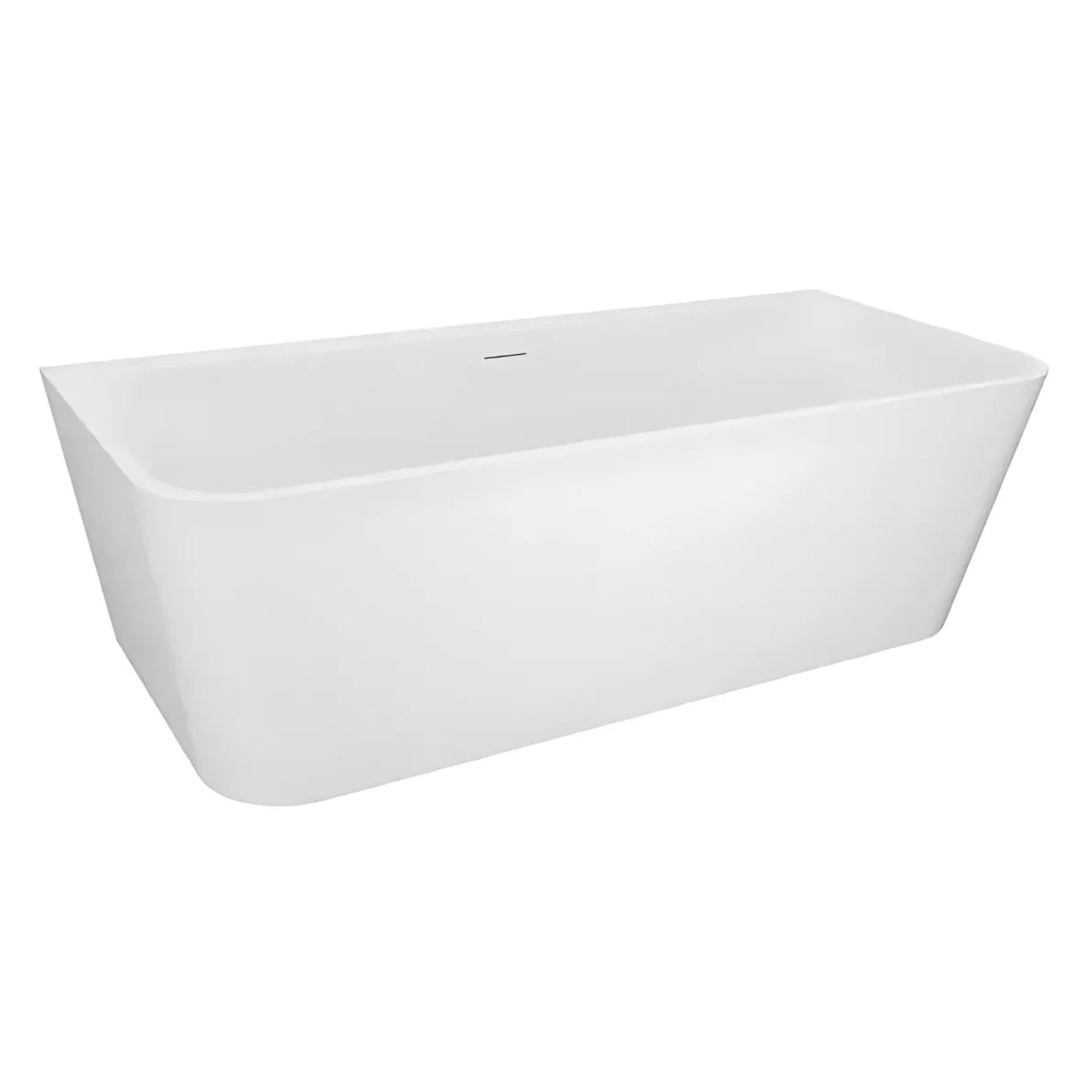 VikingBad Badekar Dybe Rett 160-180 - back to wall Hvit / 180cm VikingBad Frittstående badekar VB-016333-01