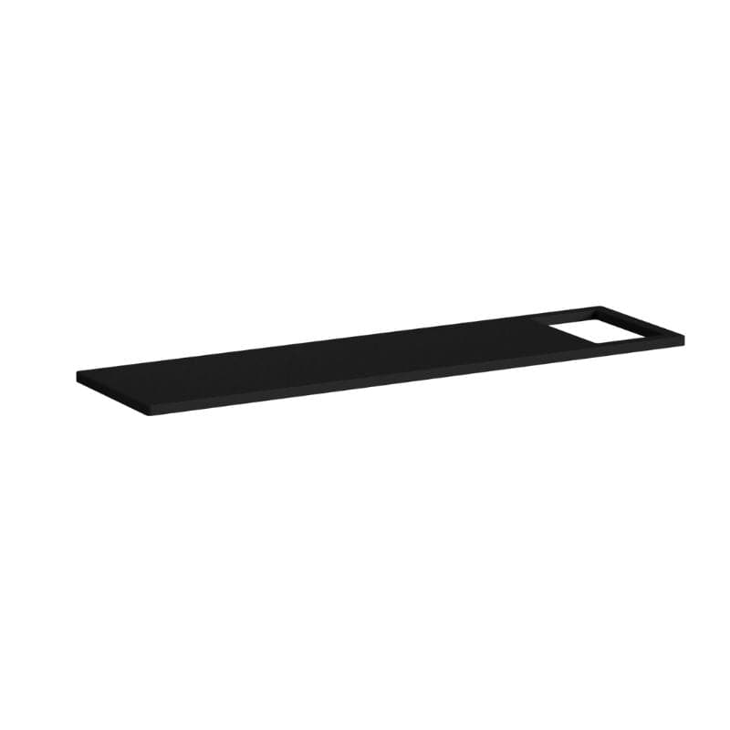 Vikingbad Badekarsbro HPL Svart matt/svart eik VikingBad Badekarbro VB-026656-03