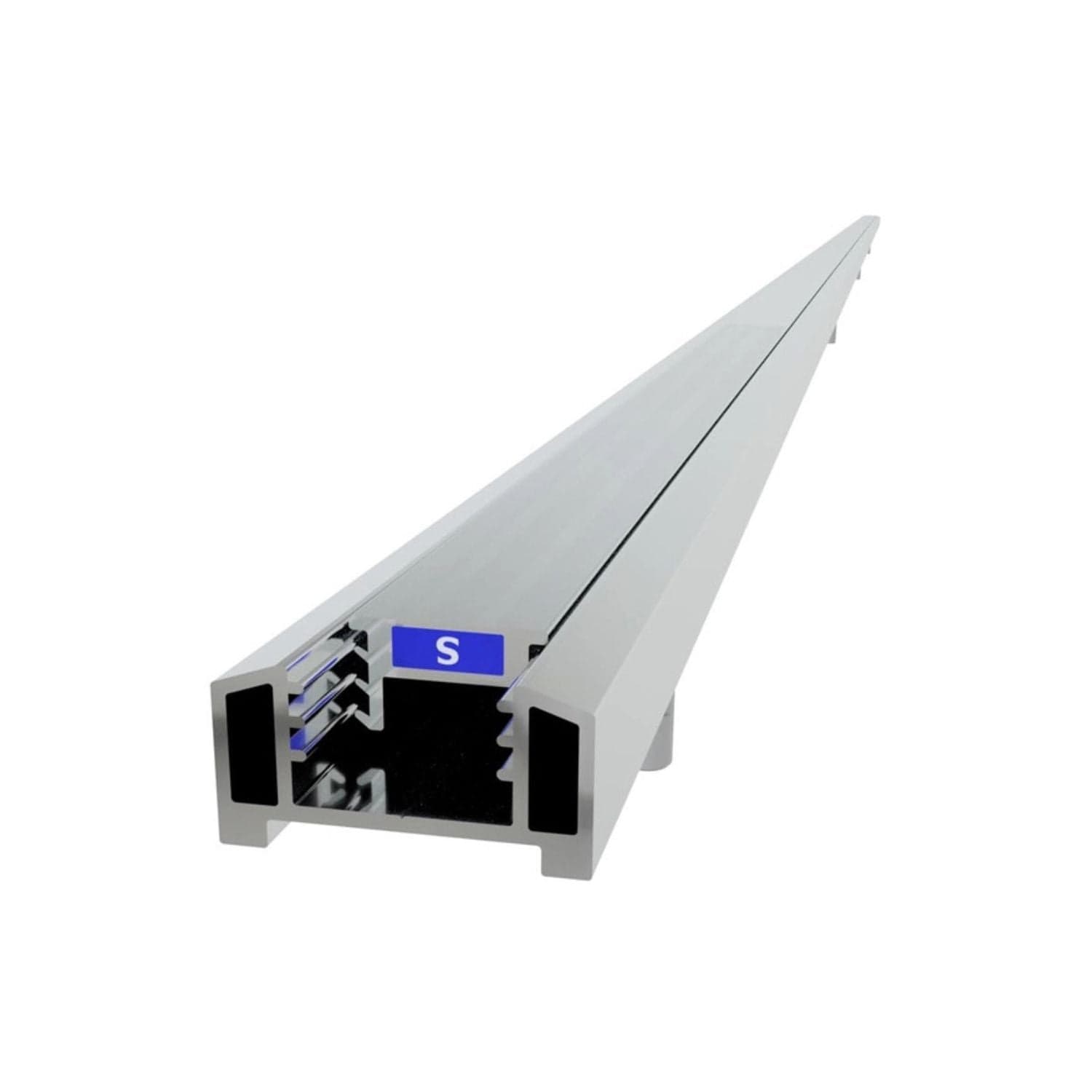 VikingBad Liam Magnetprofil Fast Vegg H193cm Sølv VikingBad Magnetprofil VB-001451