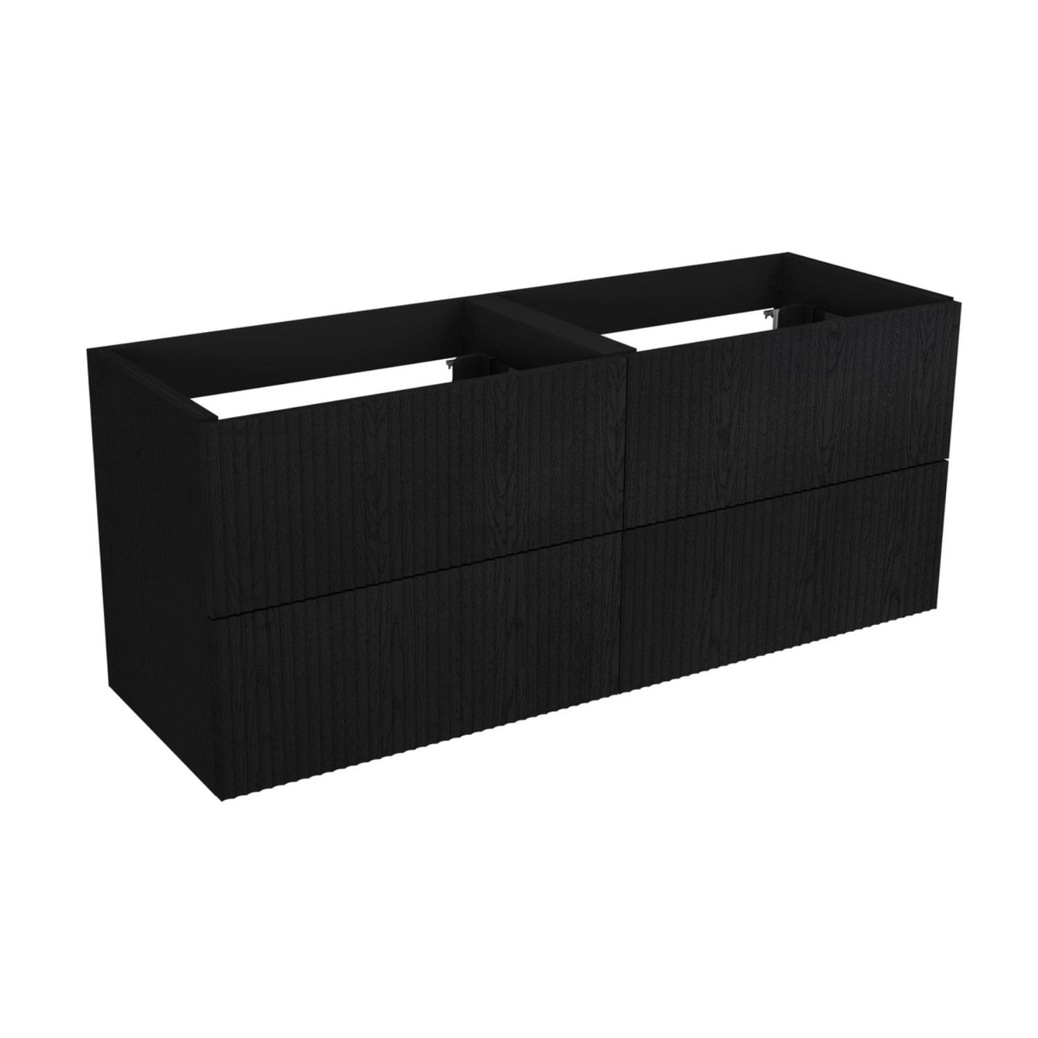 Vikingbad MIE Bølge Servantskap Svart eik / 120cm dobbel VikingBad Servantskap VB-116887