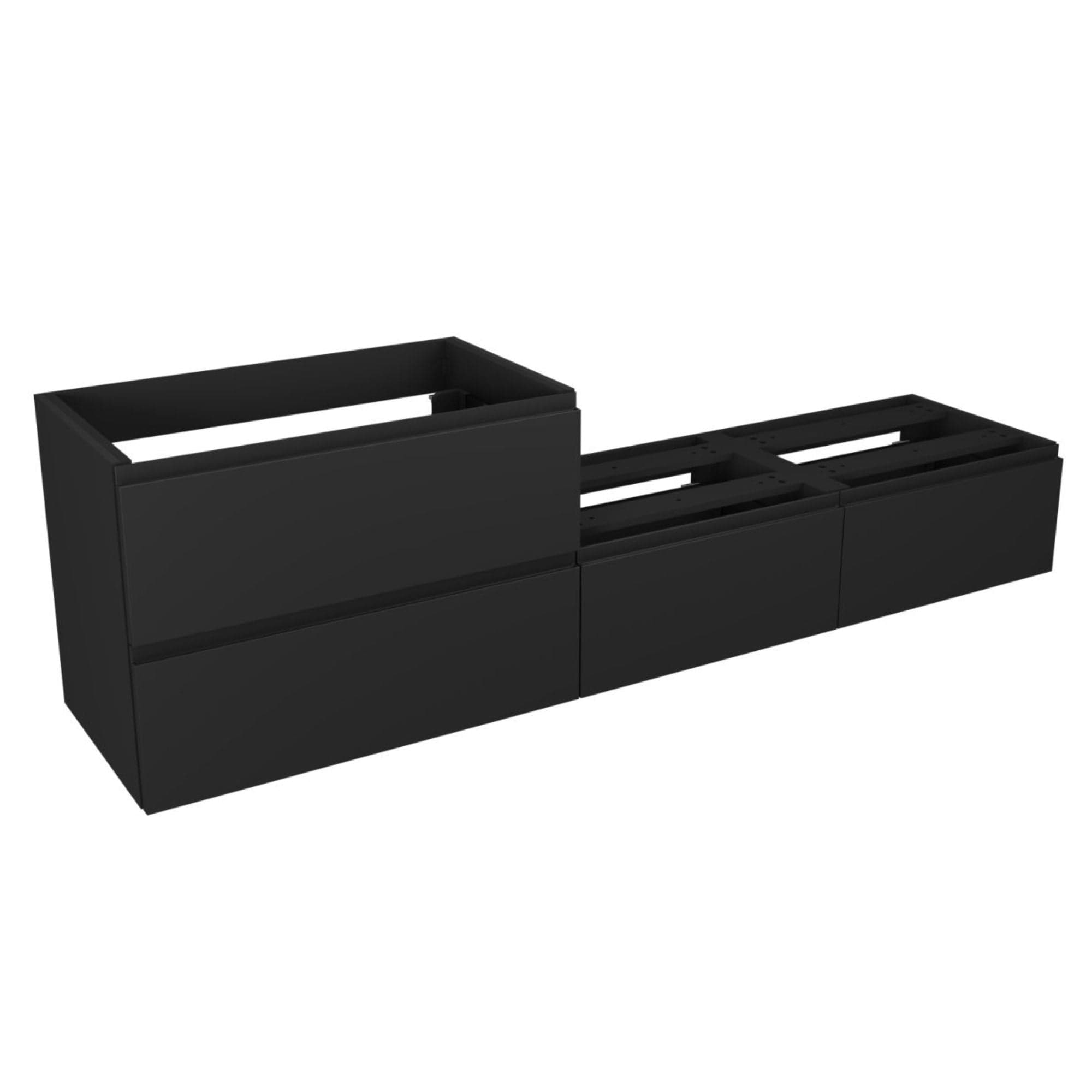 VikingBad Mie Smart fingergrep Servantskap Svart matt / 200cm VikingBad Servantskap VB-116196