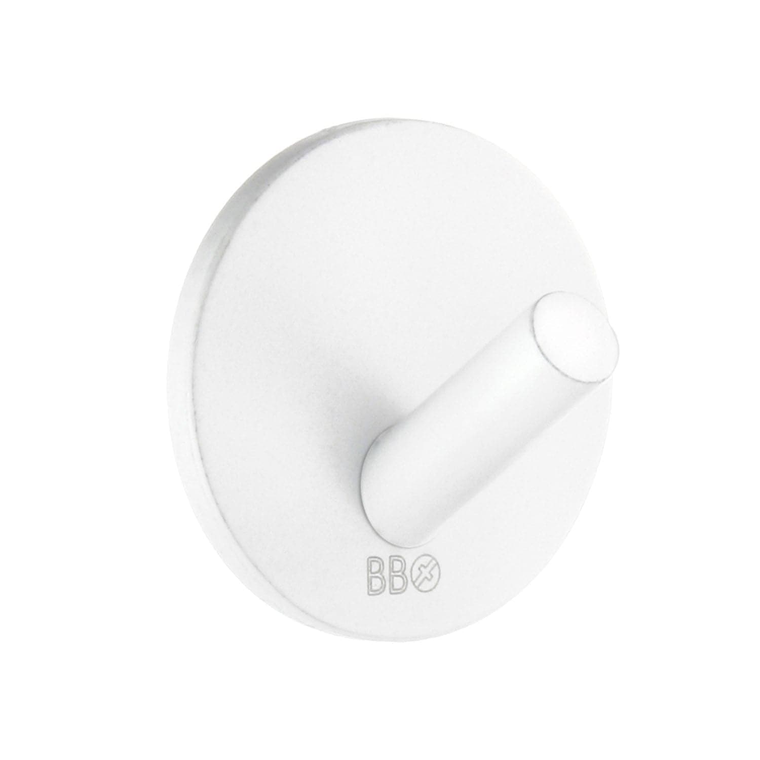 Beslagsboden Enkel Krok 1080/4 - selvklebende Hvit Beslagsboden Knagger SM-BX1080/4
