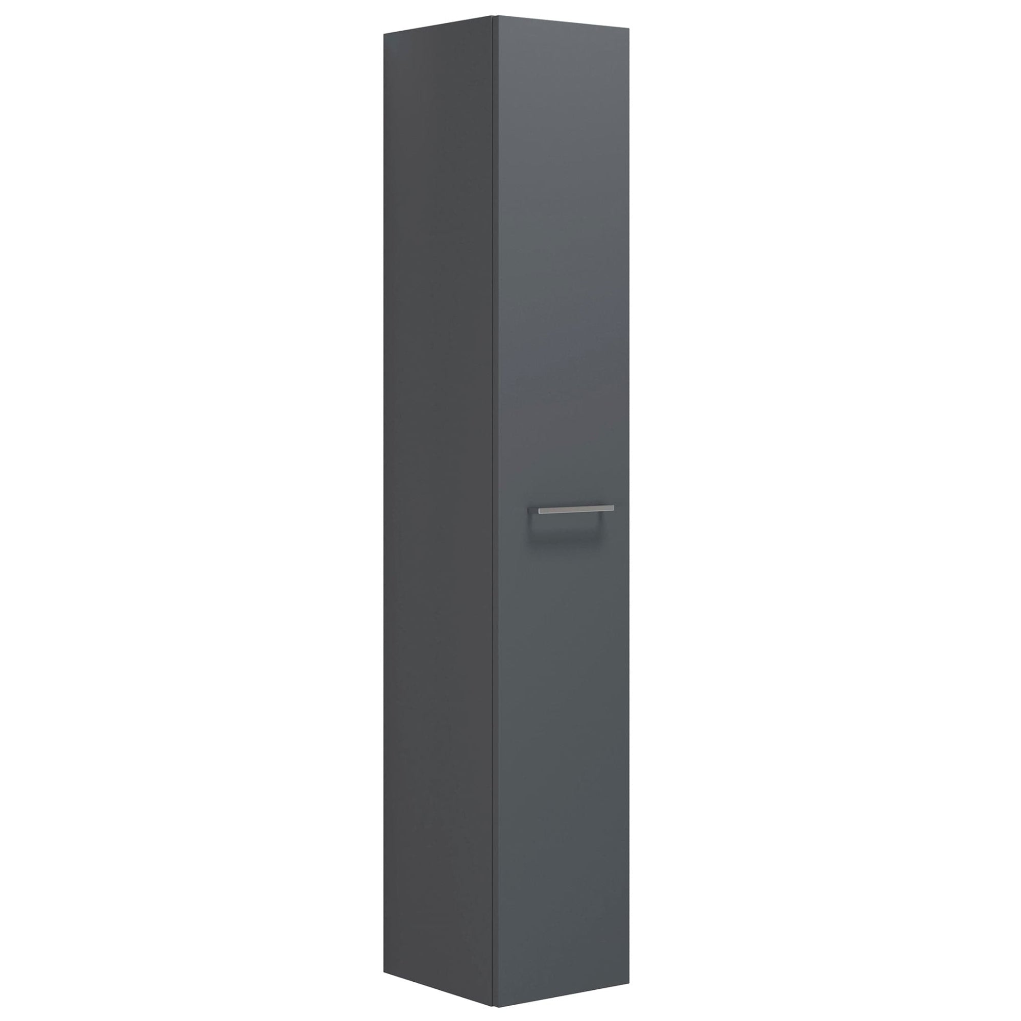 Dansani Mido+ Høyskap 1 dør B30-40xD35xH172,8cm Grå matt / 30cm / Høyre Dansani Høyskap bad DA-P19-1103