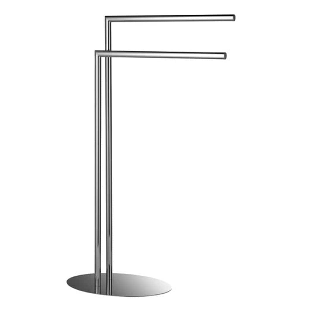 Esbada Classic håndklestativ 2 stenger oval fot krom Krom Esbada Håndklestativ CO-L403033