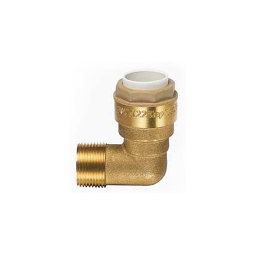 Høiax Push Albue utvendig gjenge 1/2"x15mm Høiax Rørdeler tappevann HO-5125419