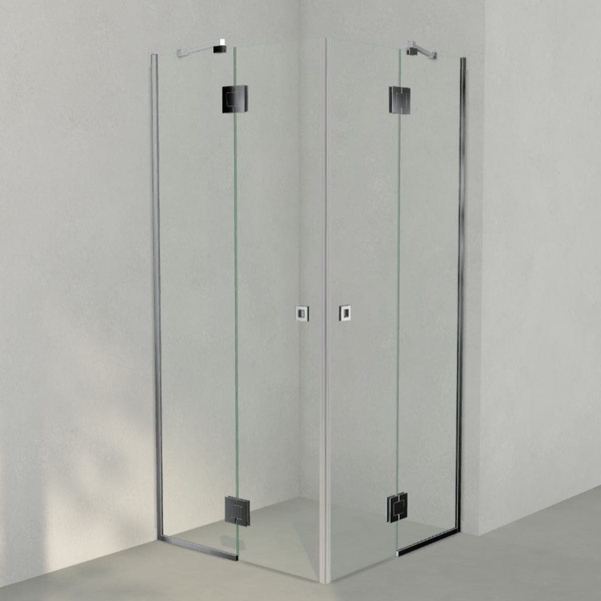 INR Dusjhjørne ARC 16 Frame Måltilpasset Krom / Måltilpasset / Klart glass INR Iconic Nordic Rooms Dusjhjørne INR-116102300