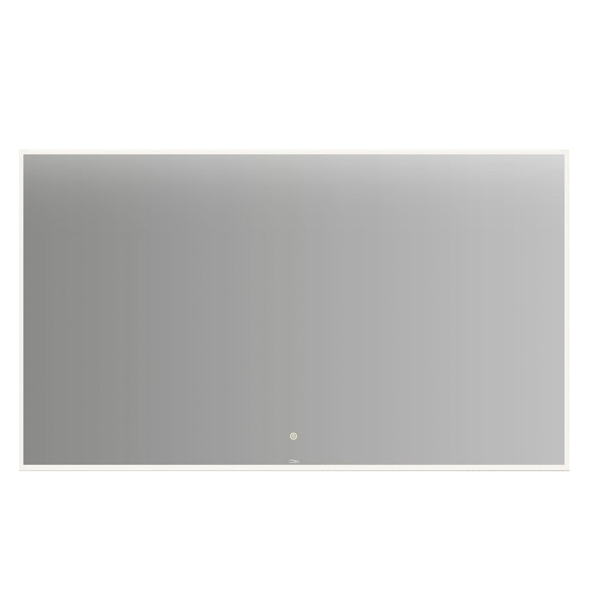 Linn Bad Vange Speil med lyramme og farget kant Hvit matt / 120cm Linn Bad Baderomsspeil LB-28112
