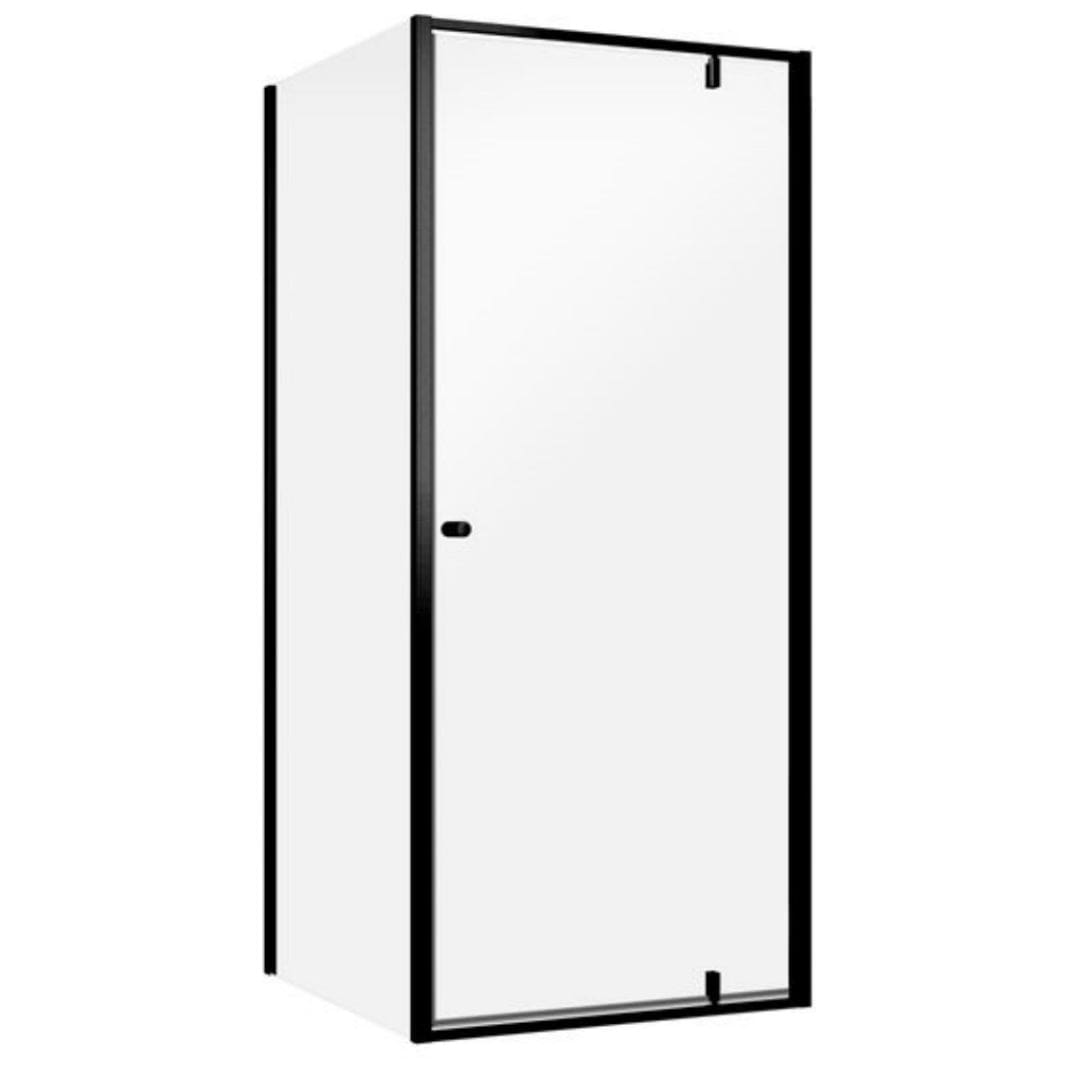 Sealskin Contour Dusjhjørne Kombi (vegg+dør) - Pivotdør Svart matt / 90x90cm / Klart glass Sealskin Dusjhjørne CO-CD180906195100