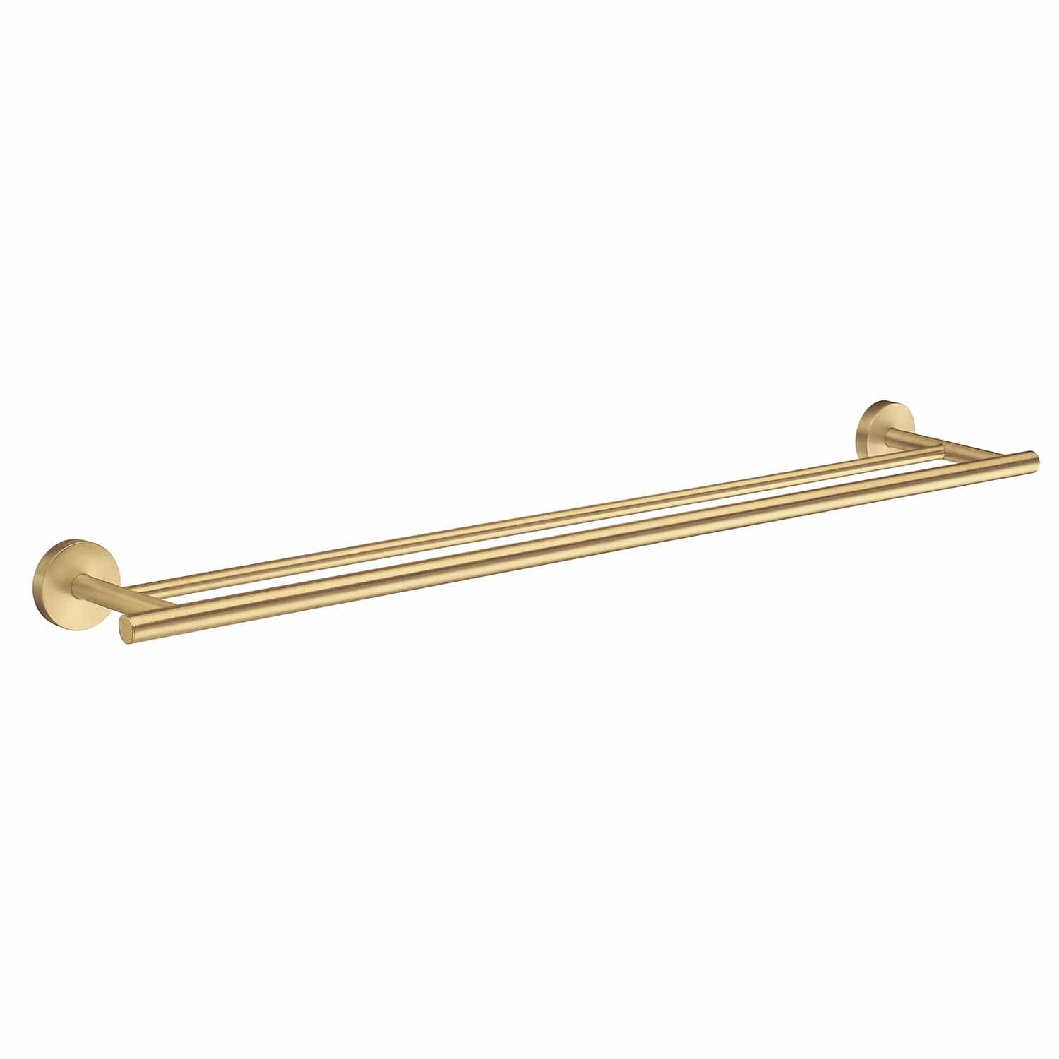 Smedbo 3364 Håndklestang Dobbel Home - kan limes Børstet messing Smedbo Håndklestang SM-HV3364