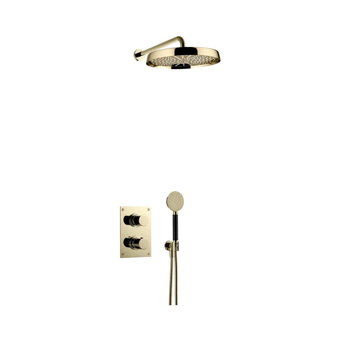Tapwell ARM7268 ED2 Takdusj Innbygging Honey gold Tapwell Blandebatteri innbygging TA-9426734
