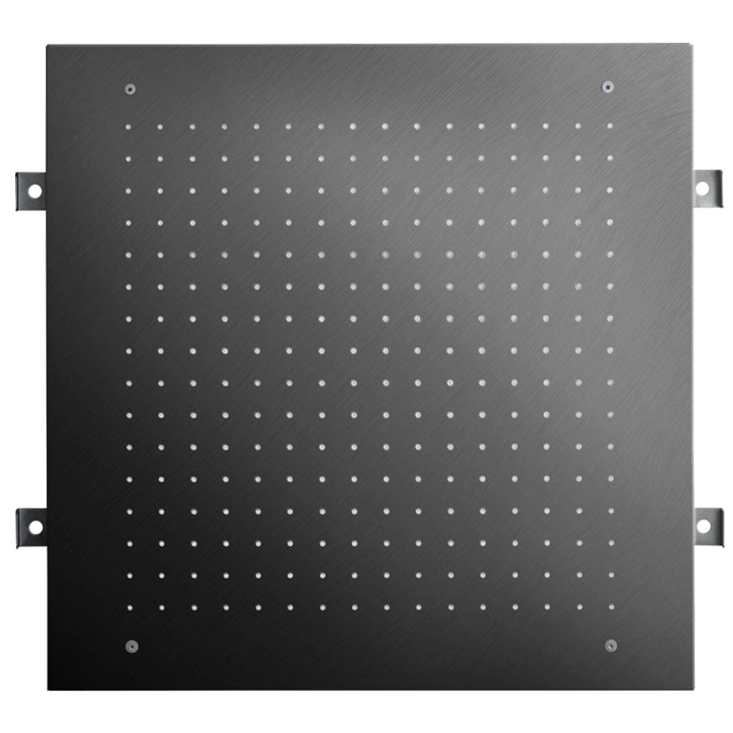 Tapwell ZSOF095 Taksil 500x500mm for innfelling i tak Brushed black chrome Tapwell Dusjtilbehør TA-9423021