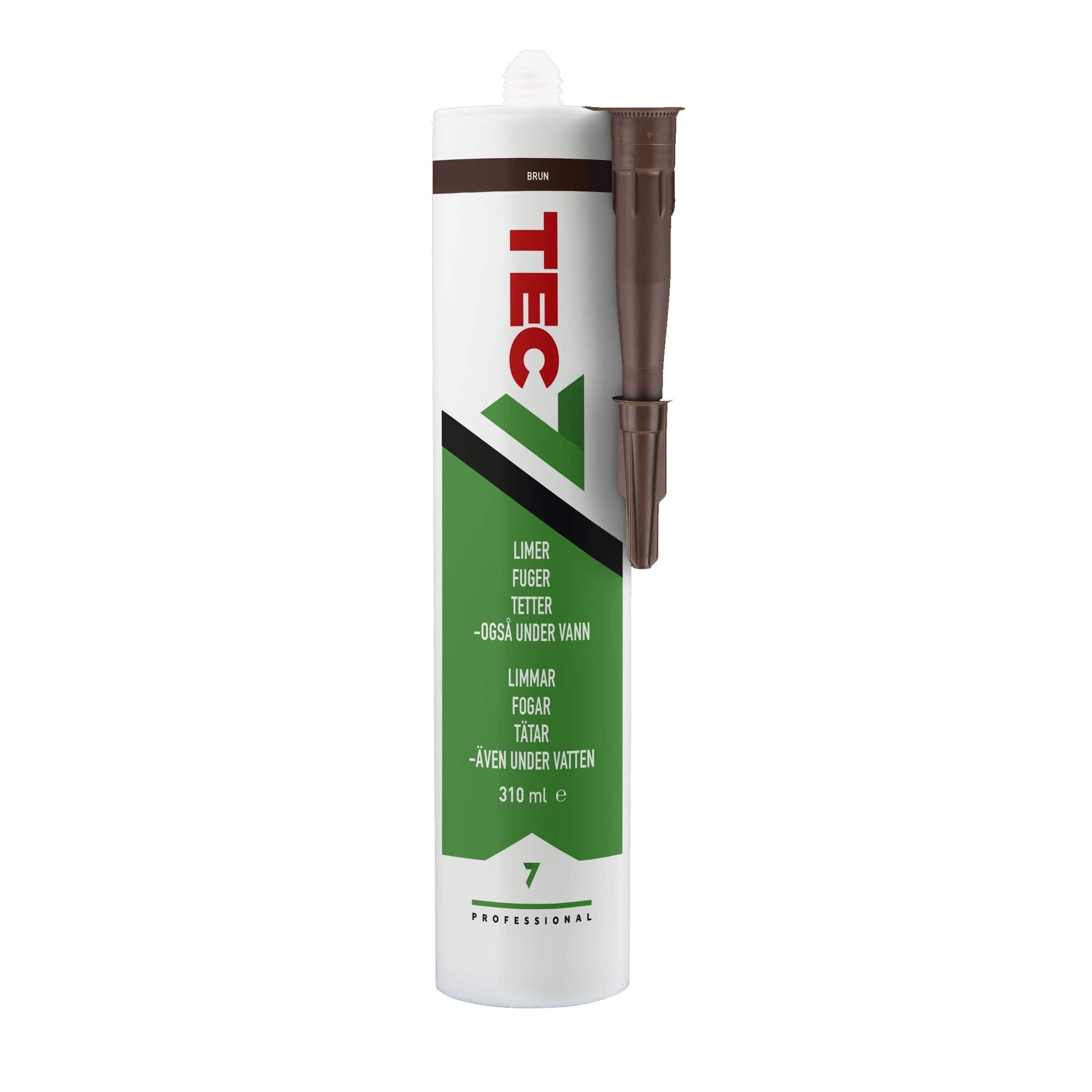 Tec7 Universal Lim og Fugemasse Brun Tec7 Silikon og lim AH-326663