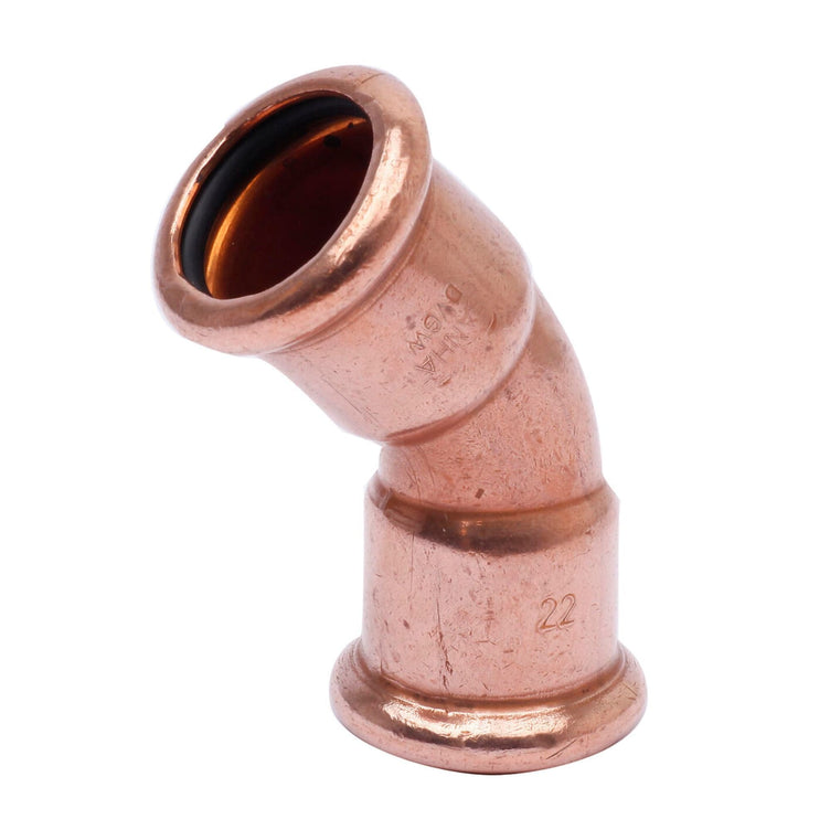 Altech CU Bend Pressfitting med 2 Muffe