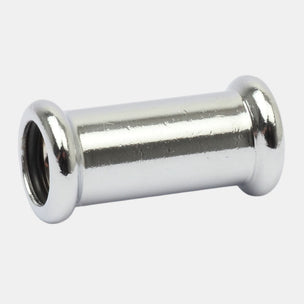 Altech CU Muffe Pressfitting lang - forkrommet