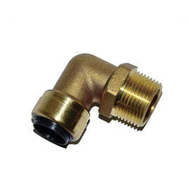Altech Push Tappevann Albue med Utvendig gjenge - 15mmx1/2"