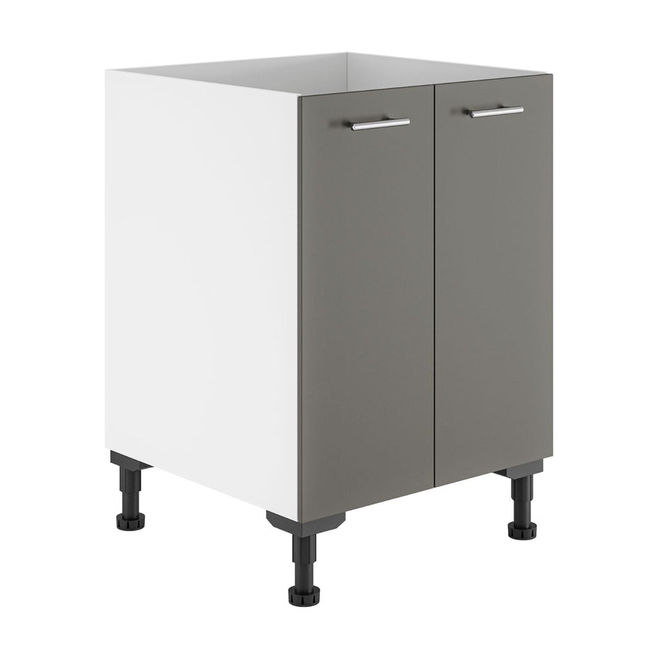 Alterna vaskerom: Benkeskap B60-80xD60xH72cm m/2 dører Grå matt / 60cm Alterna Benkeskap vaskerom GRO-7011809