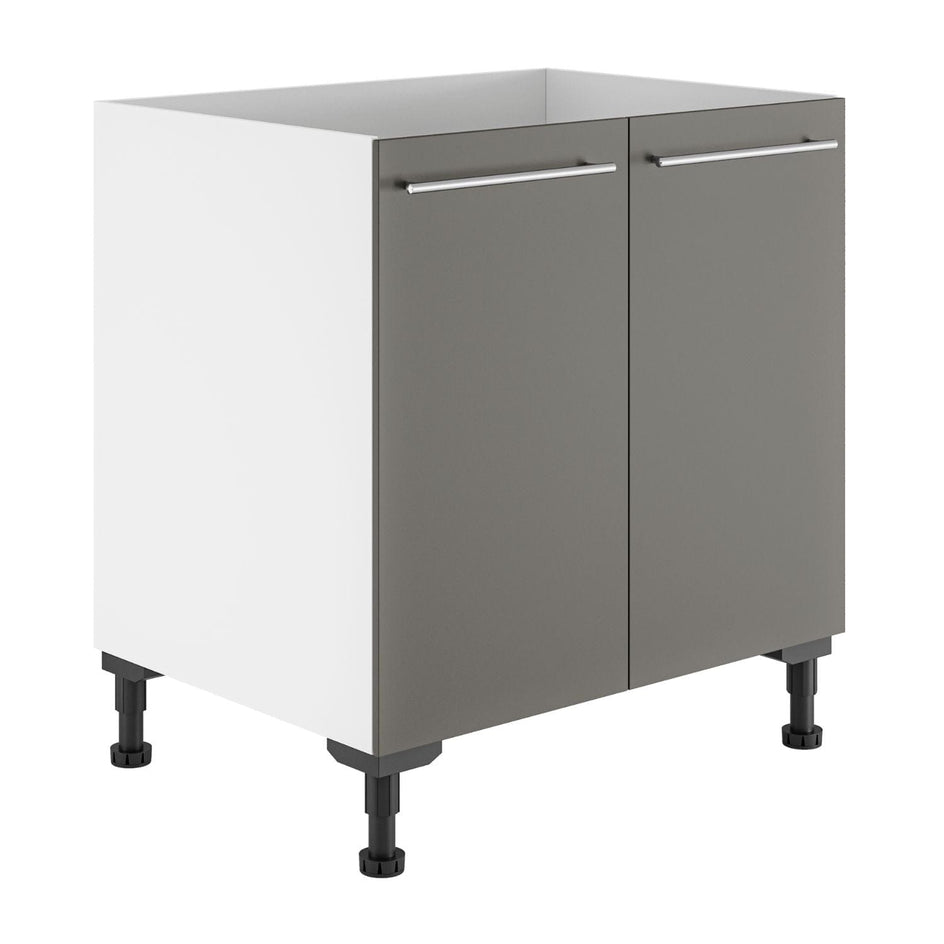 Alterna vaskerom: Benkeskap B60-80xD60xH72cm m/2 dører Grå matt / 80cm Alterna Benkeskap vaskerom GRO-7011814