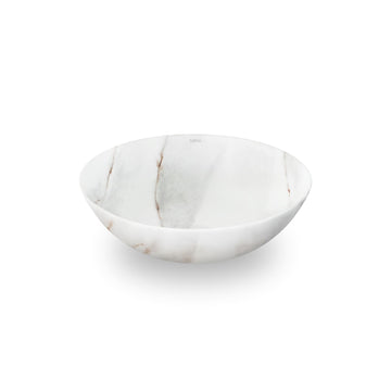 Bathco Calacatta Bolleservant Ø38,5cm, håndmalt