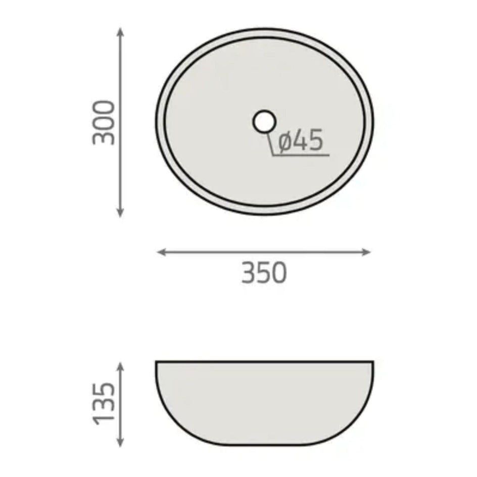 Bathco Dover Bolleservant Lys - stein Beige Bathco Bolleservant KO-7062