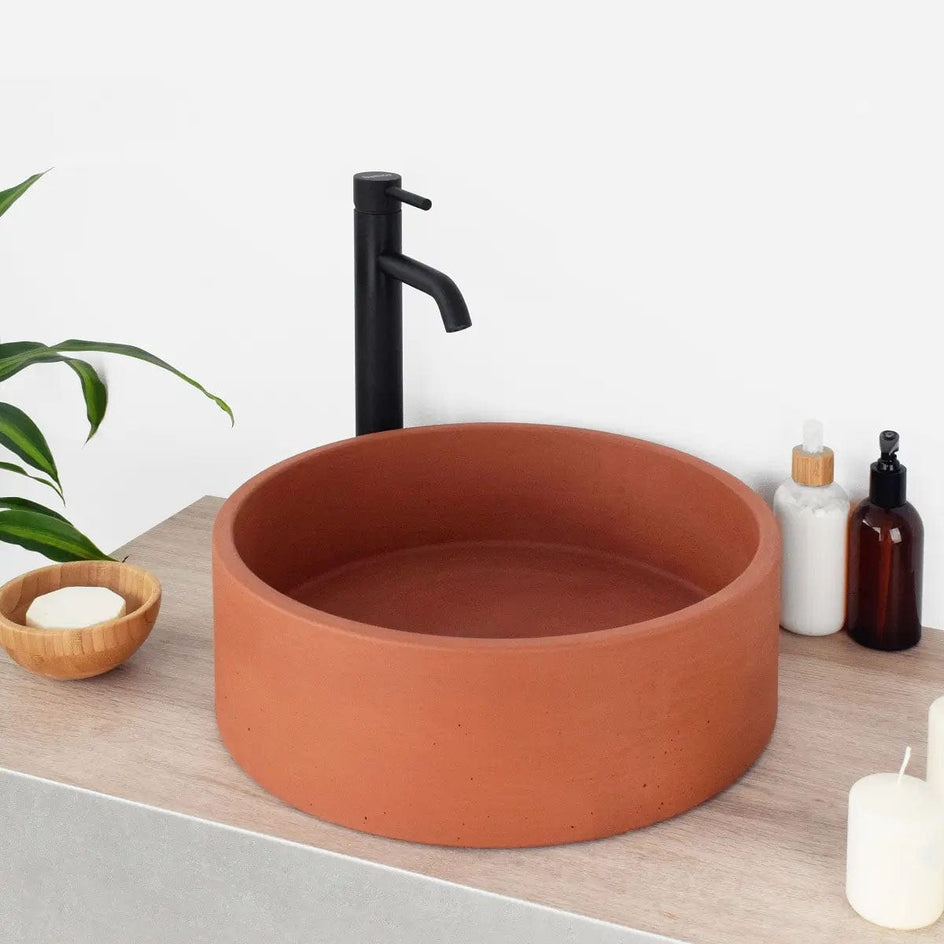 Bathco Pesquera Bolleservant Ø40cm betong Brick rød Bathco Bolleservant UTG-08050TJ