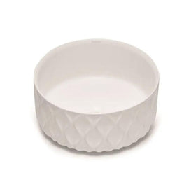 Bathco Sand Waves Rund Bolleservant - Hvit matt