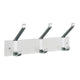 Beslagsboden 1073 Kroklist 3 Hattekroker Hvit/aluminium Beslagsboden Knagger hus SM-BX1073