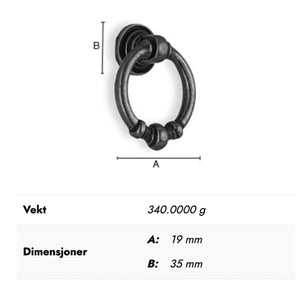 Beslagsboden 334/335 Håndtak