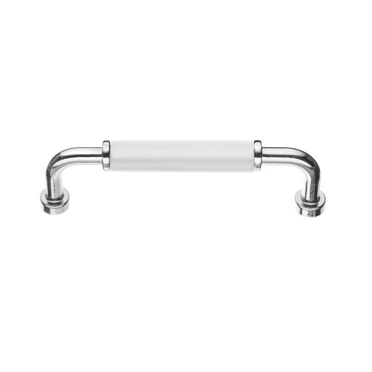 Beslagsboden 635/6351 Håndtak Krom / Hvit / 96mm Beslagsboden Knotter og håndtak SM-BK635X